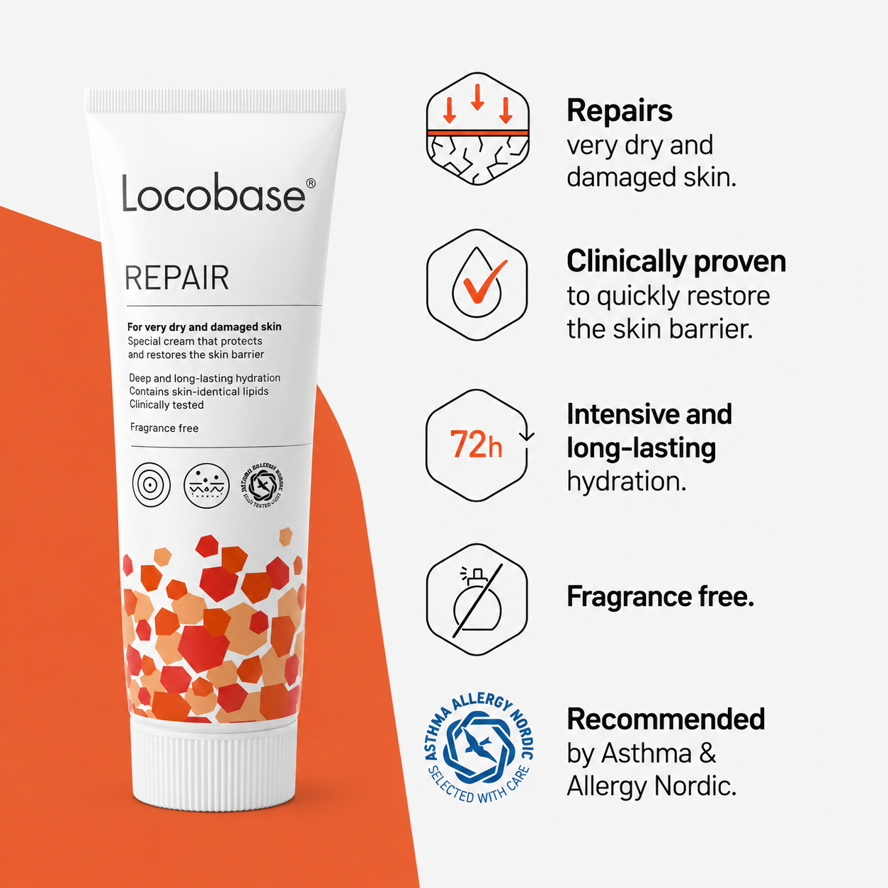 2 × Locobase Repair Cream 100g (3.53 oz) – Intensive Moisturizing Cream for Very Dry & Sensitive Skin
