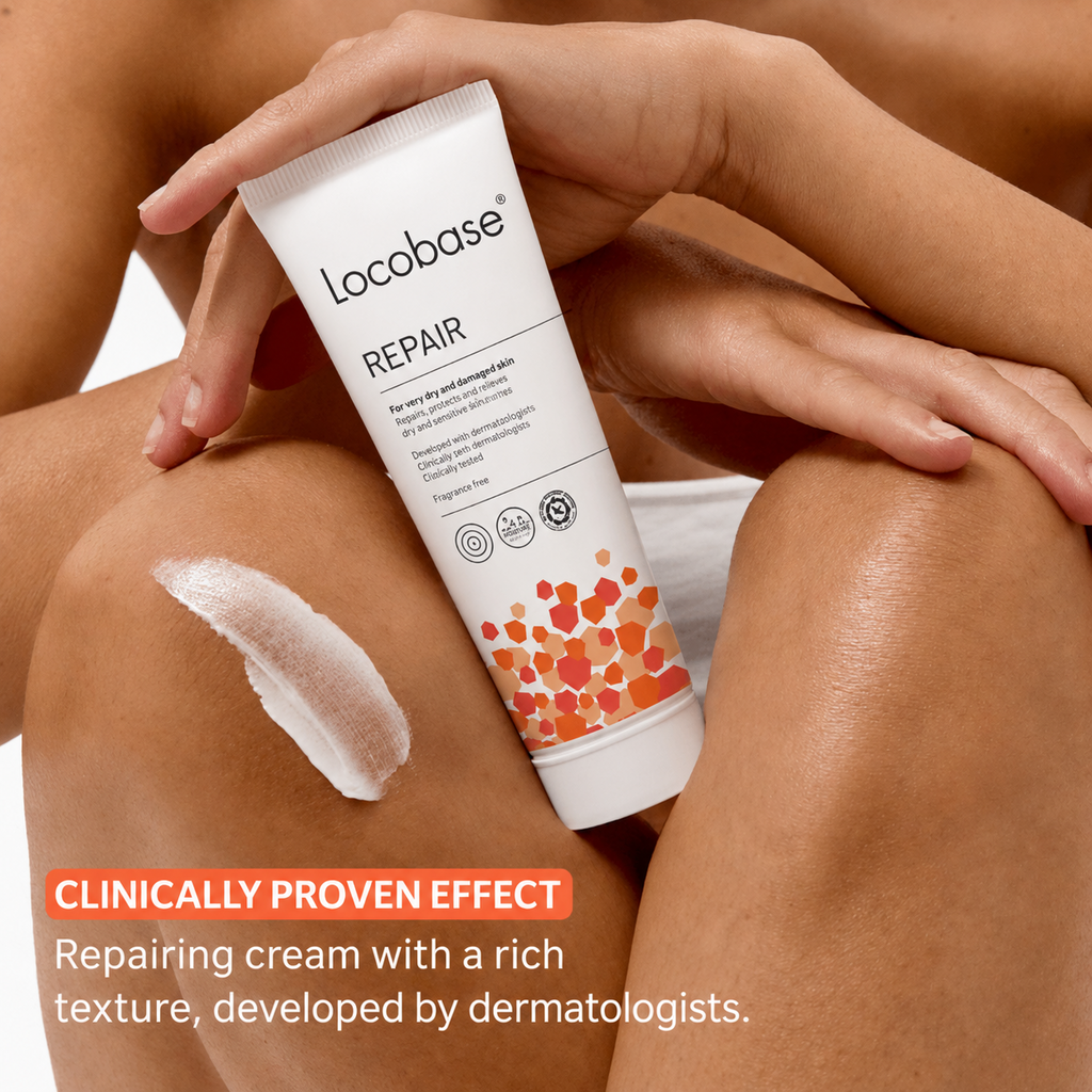 4 × Locobase Repair Cream 100g (3.53 oz) – Intensive Moisturizing Cream for Very Dry & Sensitive Skin