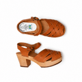 Marie High Swedish Wooden Clogs – Handmade in Sweden | Genuine Leather | 7cm High Heel