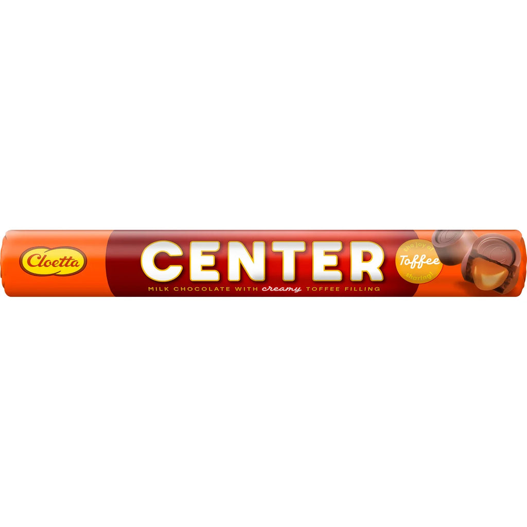 3 x Cloetta Center Original Chocolate Roll 78g (2.75 oz) – Swedish Milk Chocolate with Soft Caramel Filling