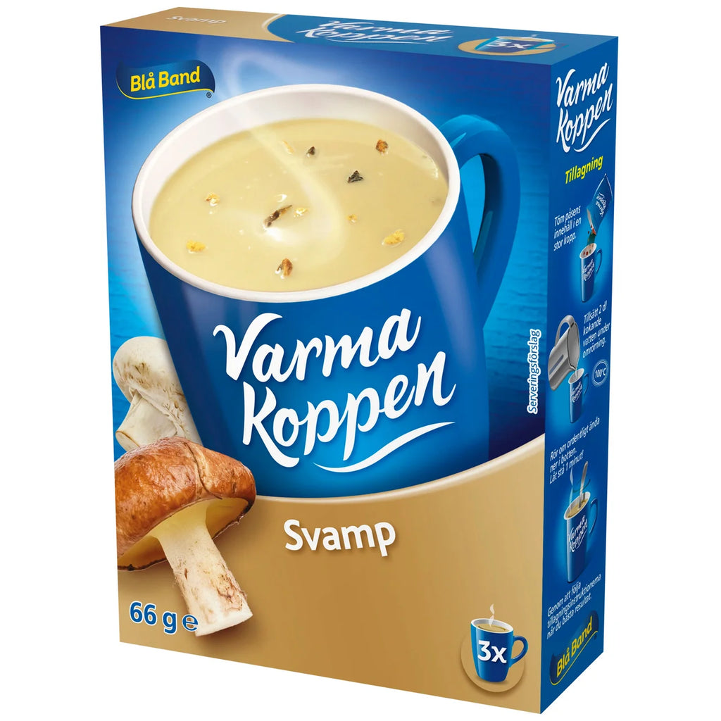 Blå Band Varma Koppen Mushroom Soup Mix 66g (2.32 oz) – Creamy Swedish Instant Mushroom Soup