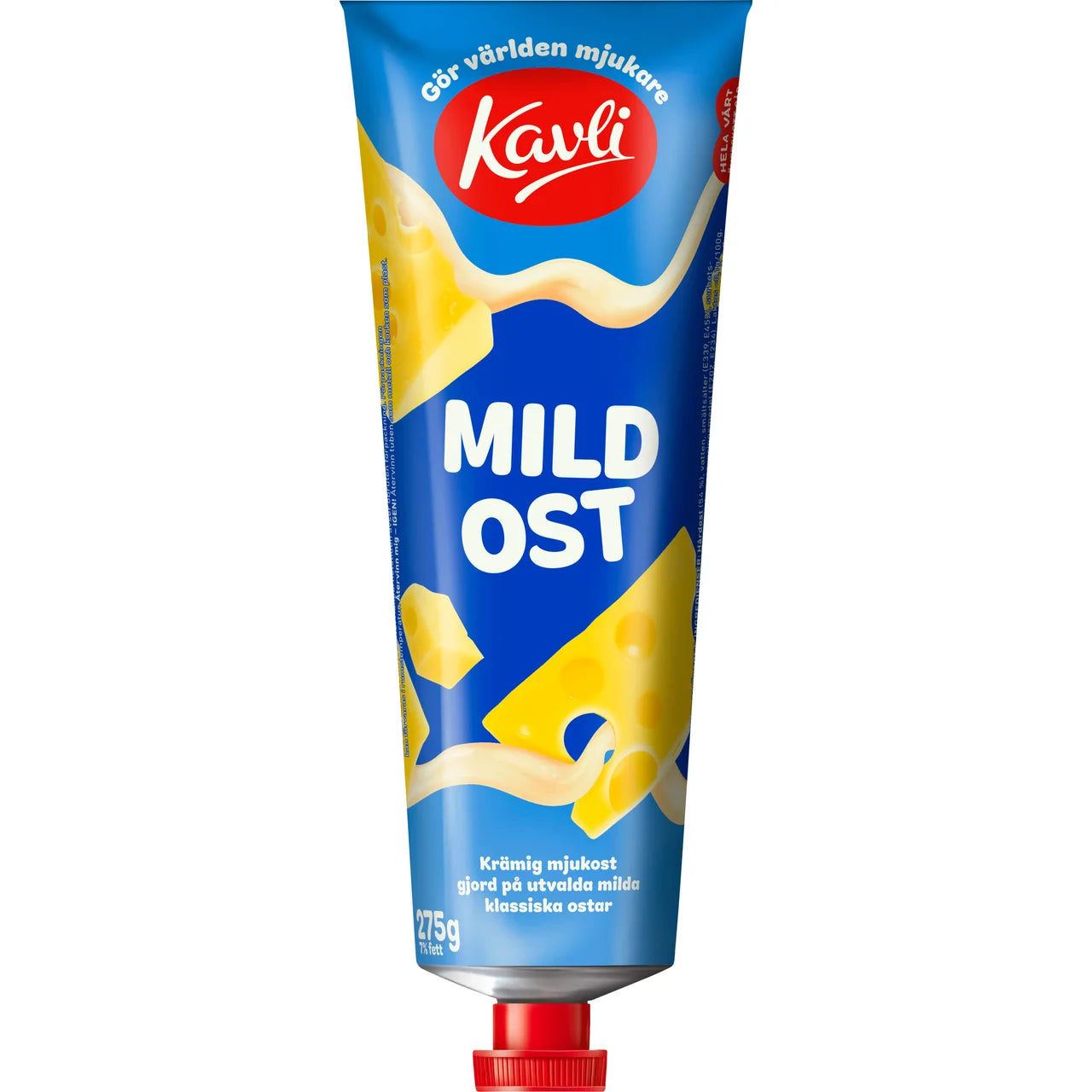 3 Tubes of Kavli Mildost Cheese Spread 275g (9.70 oz) – Authentic Swedish Mild Creamy Cheese Spread