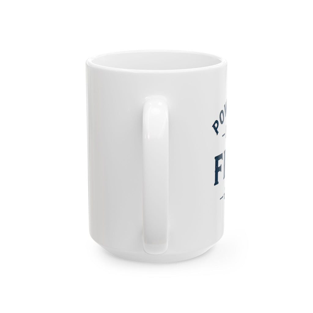 Powered by Fika™ Ceramic Coffee Mug – Premium Swedish Coffee Mug for Everyday Fika