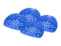 4 x Renzi Slaskrensare Swedish sink scrapers and food waste scoops – lightweight perforated polypropylene kitchen tools, made in Sweden, available in assorted colours
