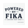 Powered by Fika™ Car Magnet – Premium Scandinavian Lifestyle Car Magnet