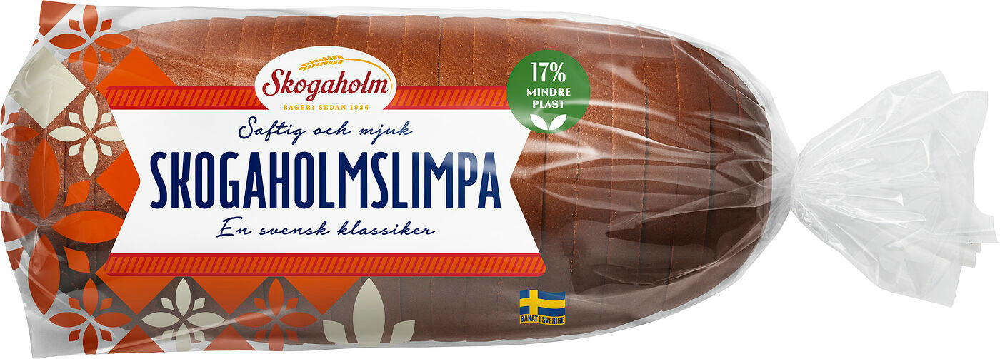Skogaholm Skogaholmslimpa 2 × 775g (2 × 27.3 oz) – Authentic Swedish Sweet Rye Bread
