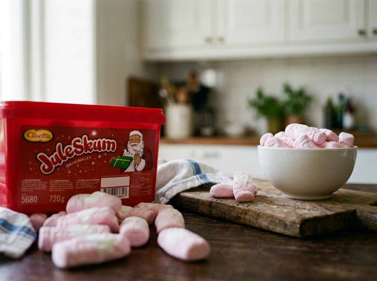 Cloetta Juleskum Original 720g – Swedish Strawberry Foam Santa Candy
