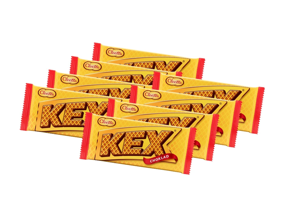 Cloetta Kexchoklad 8 x 60g – Swedish Milk Chocolate Wafer Bars
