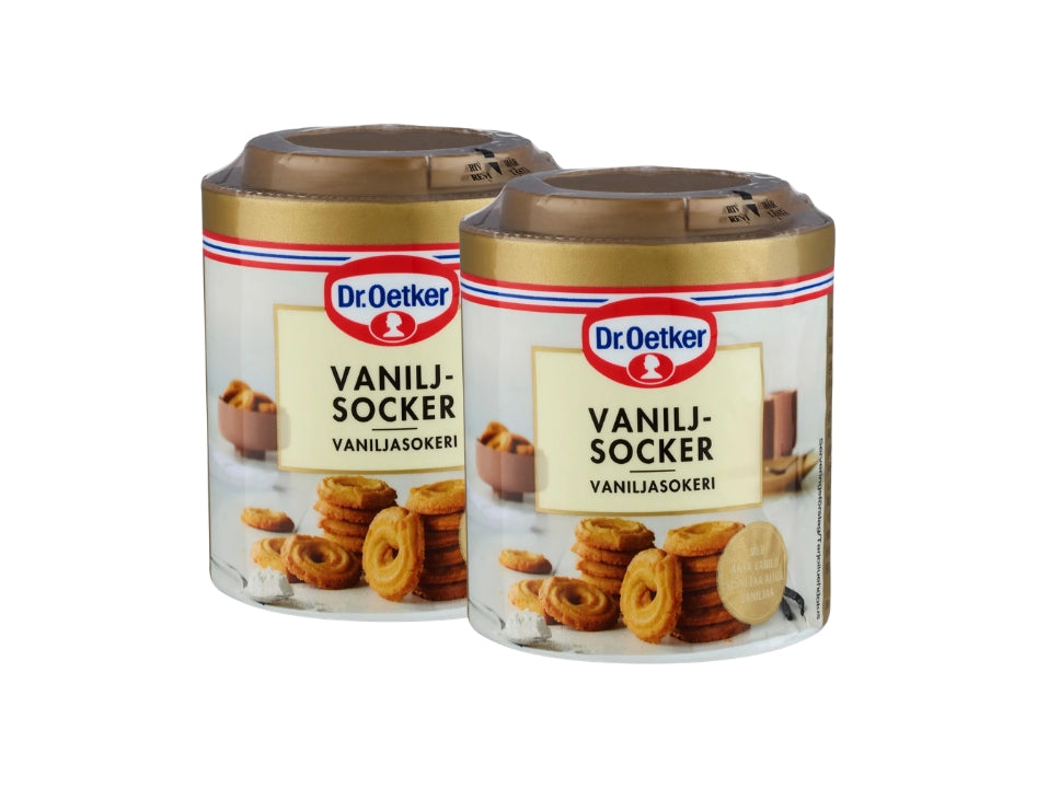 Dr. Oetker Vaniljsocker 2 x 160g – Swedish Vanilla Sugar Multipack with Bourbon Vanilla | Swedish Cravings
