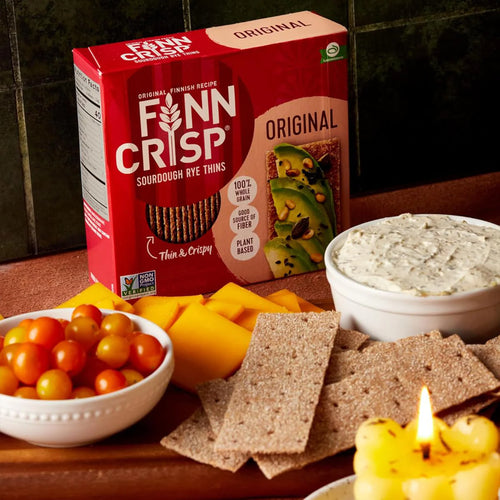 2 Packs of FINN CRISP Original Sourdough Rye Thins 200g (7.05 oz) – Authentic Finnish Wholegrain Rye Crispbread