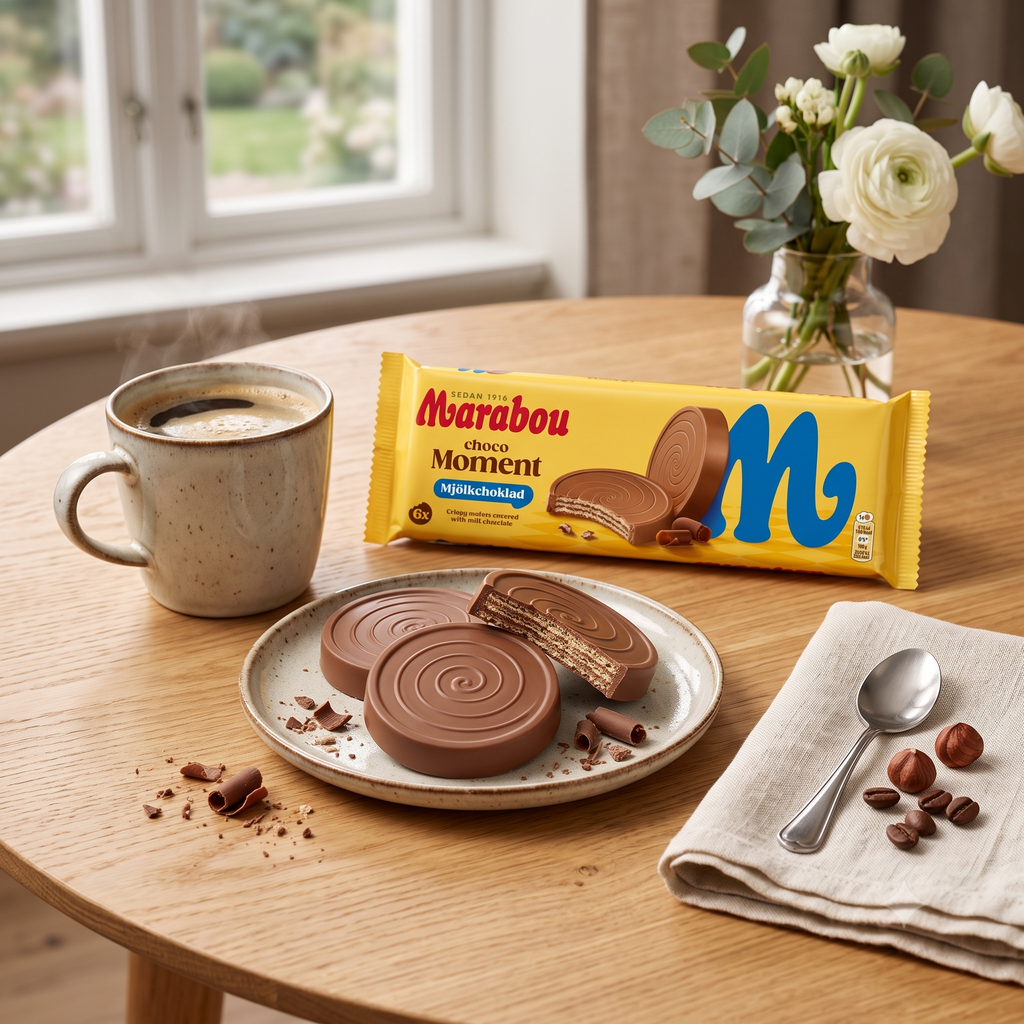 3 Packs of Marabou Choco Moment Milk Chocolate 180g (6.35 oz) – Crispy Wafer & Chocolate Cream Bites