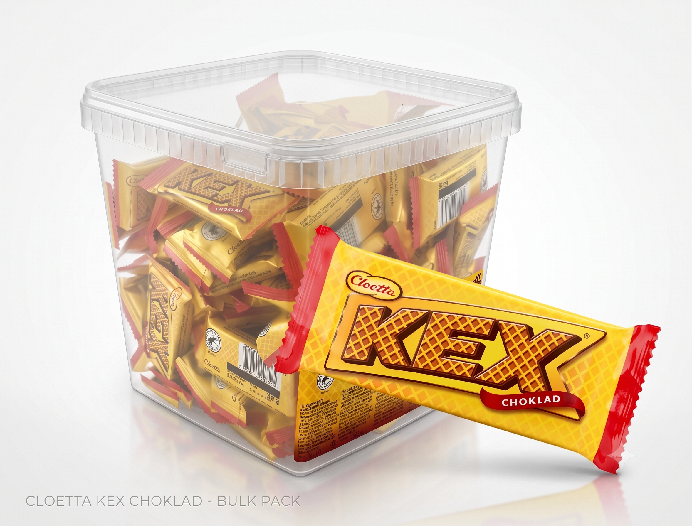 Cloetta Kexchoklad 1.3kg (45.85 oz) – Authentic Swedish Milk Chocolate Wafer Bars Bulk Box