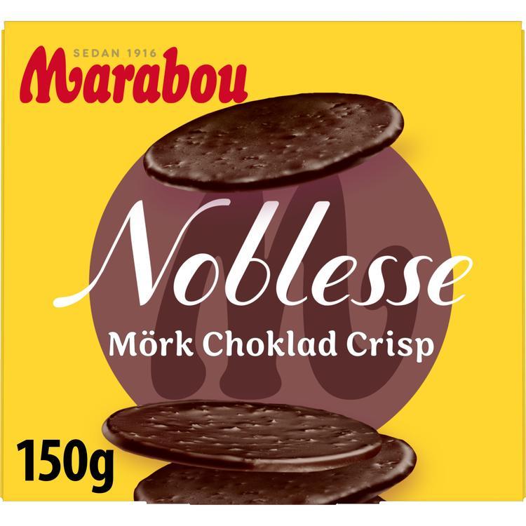 2 Boxes of Marabou Noblesse mörk choklad (dark chocolate) Crisp 150g (5.29 Oz) - Swedish Milk Chocolate, swedish chocolate, milk chocolate