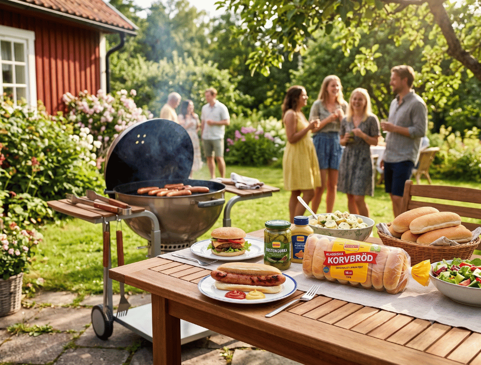 4 x Korvbröds Bagarn Klassiska Korvbröd 16 Hot Dog Buns 432g (15.23 oz) – Authentic Swedish Hot Dog Buns