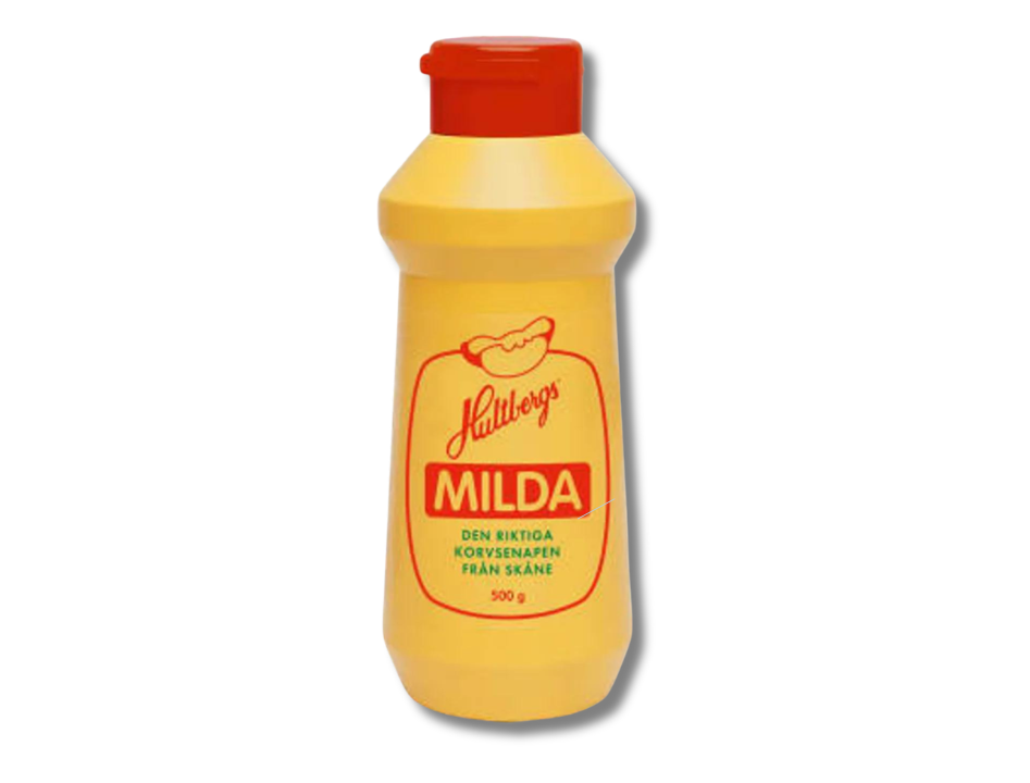 2 Bottles of Hultbergs Milda Senap 500g (17.63 oz) – Authentic Swedish Mild Sausage Mustard