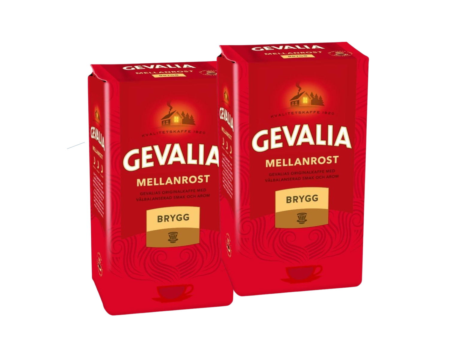 2 Packs of Gevalia Swedish Coffee 450 g (15,90 oz), Mellanrost, Swedish coffee. Medium roast, Filter Coffee Gevalia, Fika Coffee, Sweden