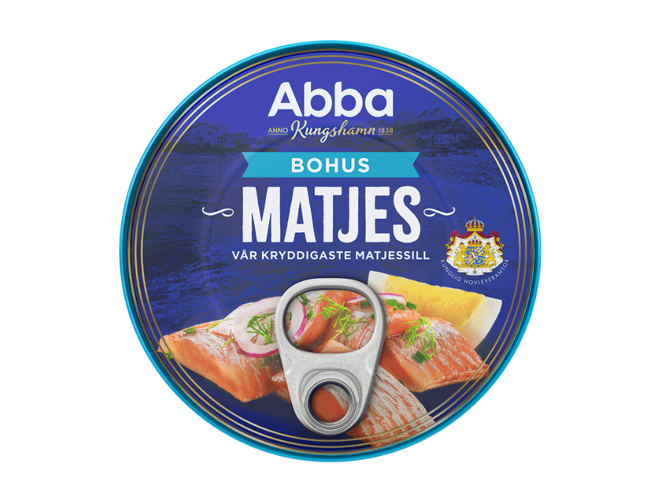 Abba Klassisk Matjessill 2 × 215g (2 × 7.58 oz) – Traditional Swedish Pickled Herring