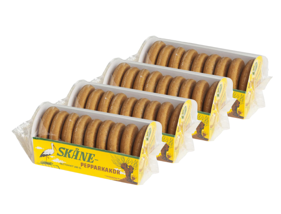 4 Pack Gille Skåne Soft Ginger bread, Skåne Pepparkakor 200g (7.05 oz), christmas cookies, swedish food, scandinavian food, ginger bread