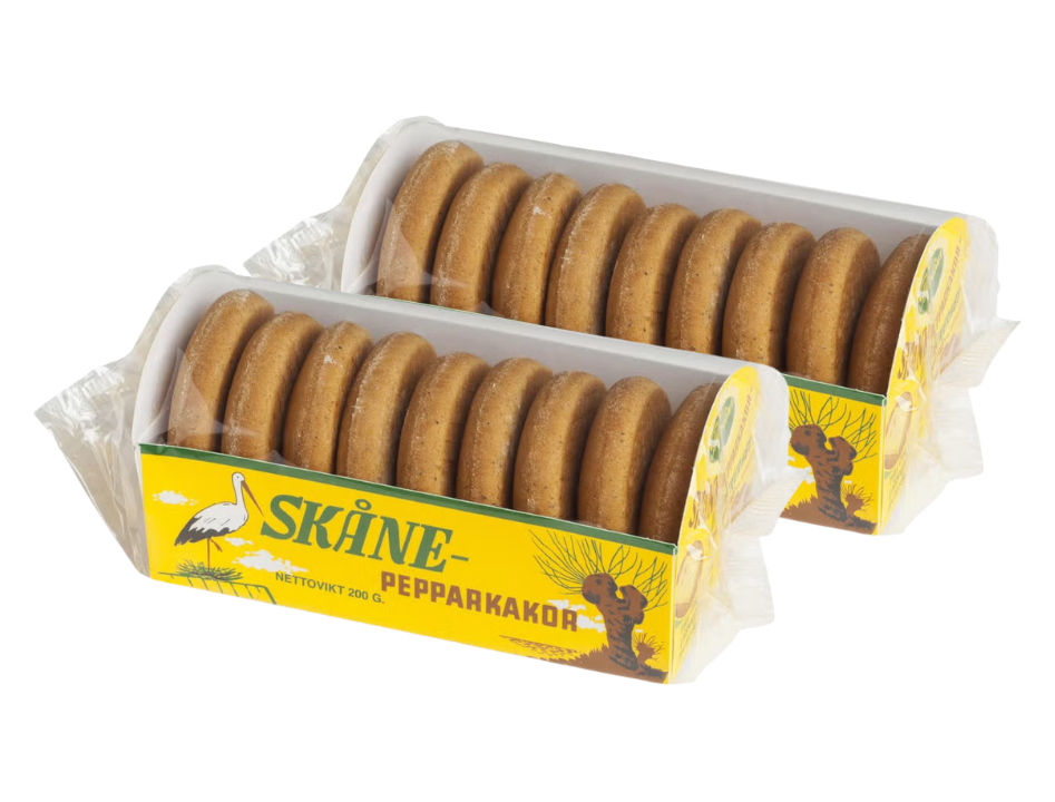 2 Pack Gille Skåne Soft Ginger bread, Skåne Pepparkakor 200g (7.05 oz), christmas cookies, swedish food, scandinavian food, ginger bread