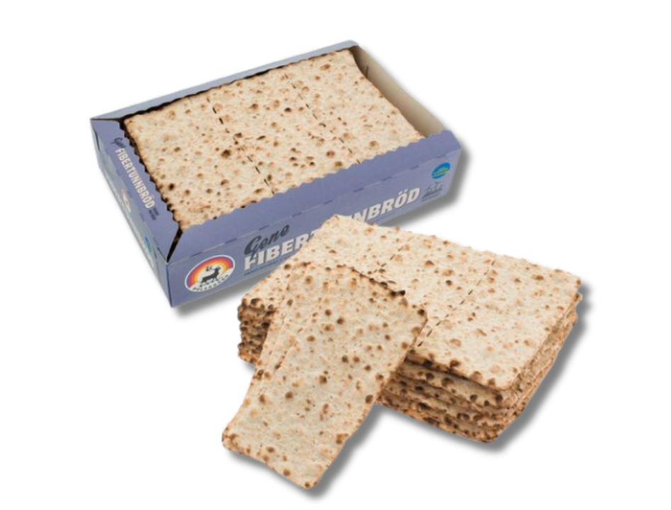 Polarbröd Fibertunnbröd Gene 330g (11.64 oz) – Authentic Swedish Fiber-Rich Crisp Thin Bread