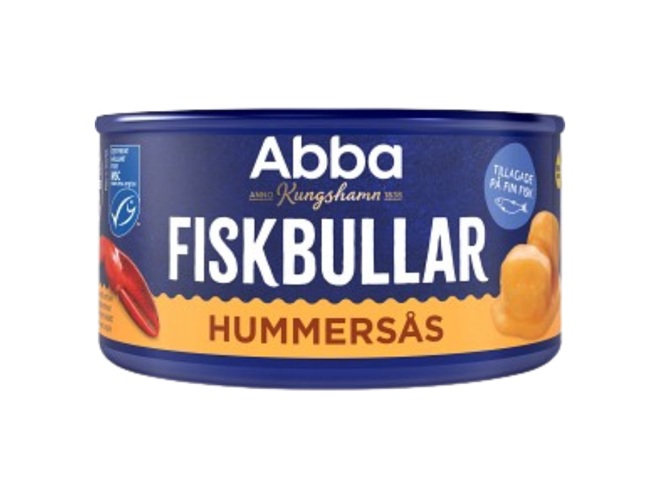 2 Cans of Abba Fiskbullar i Hummersås 375g (13.23 oz) – Authentic Swedish Fish Balls in Lobster Sauce