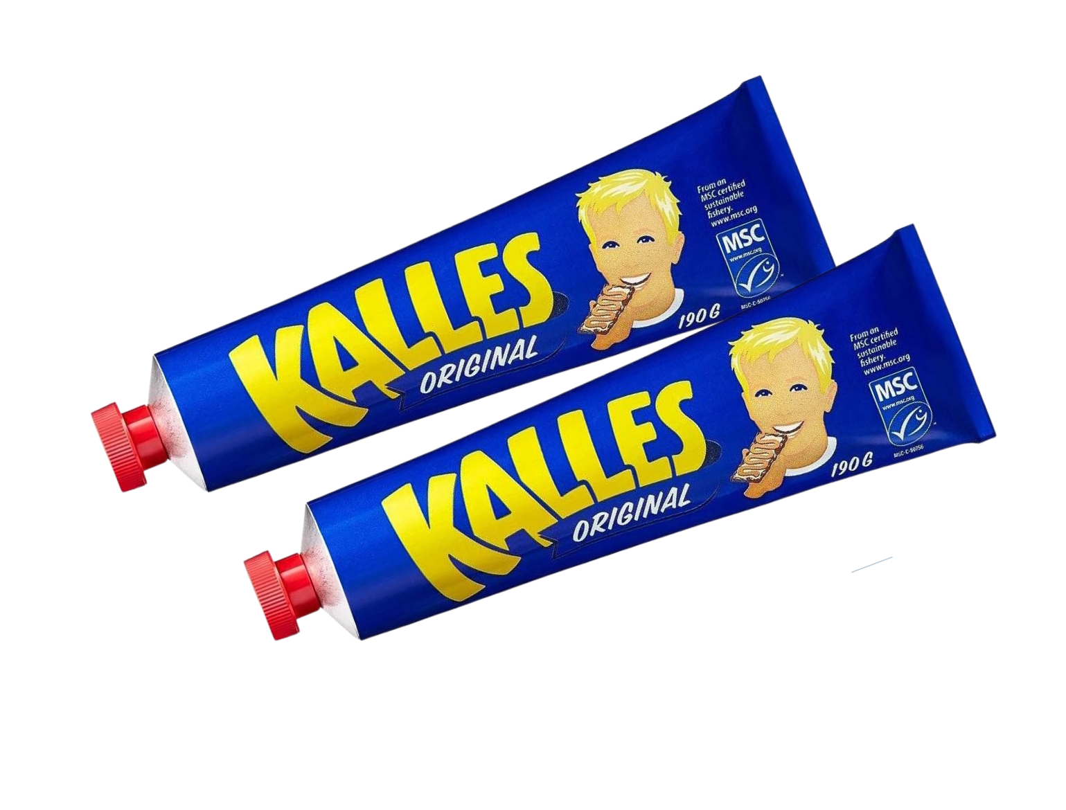 Kalles Kaviar Original 2 × 190g (2 × 6.70 oz) – Authentic Swedish Creamed Smoked Cod Roe Spread