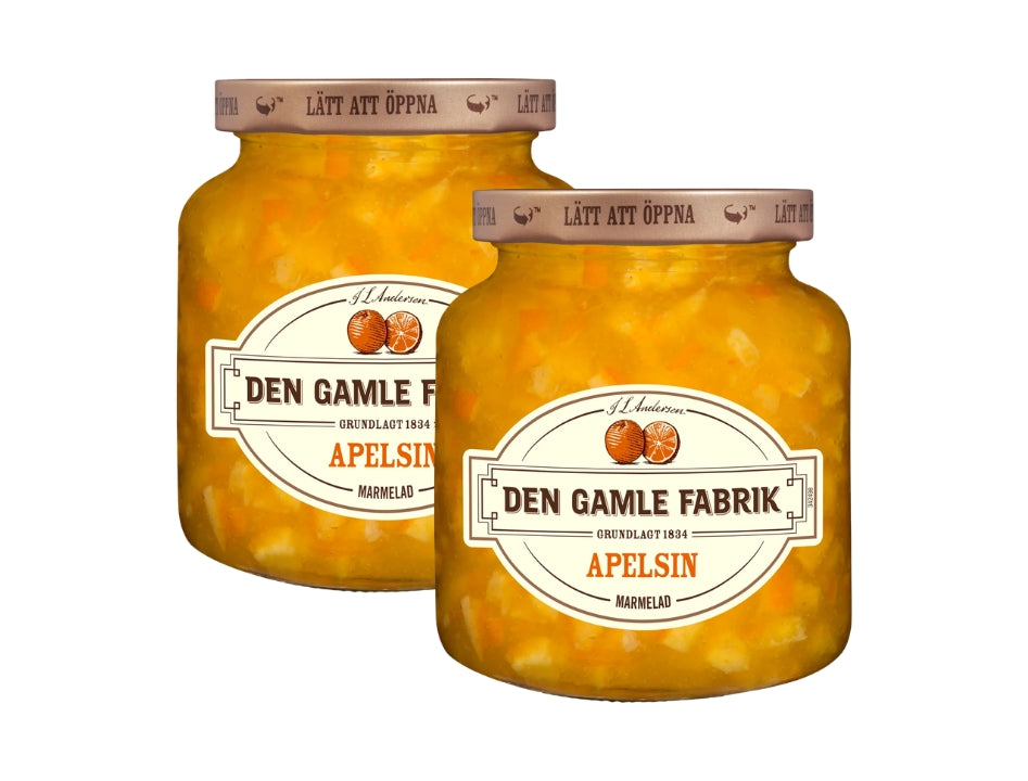 2 x Den Gamle Fabrik Orange Marmalade 380g (13.40 oz) – Authentic Danish Orange Marmalade