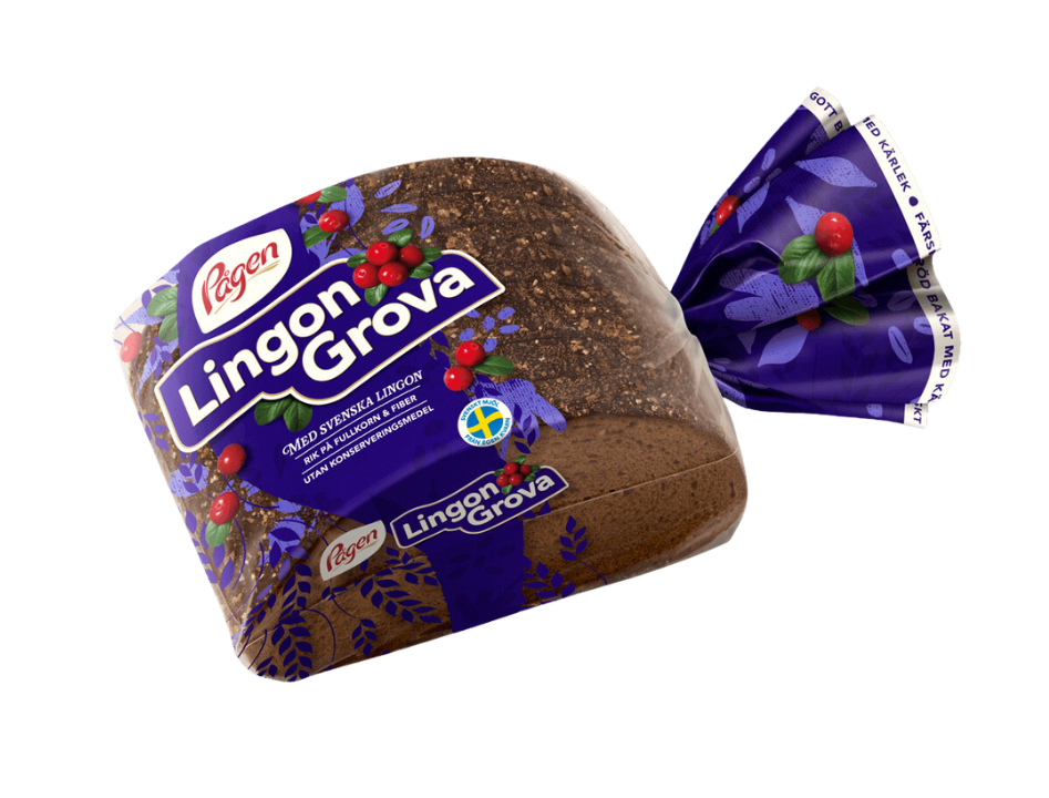Pågen Lingon Grova 500g (17.63 oz), swedish bread, svenskt bröd, Swedish fika, Smörgås, swedish food