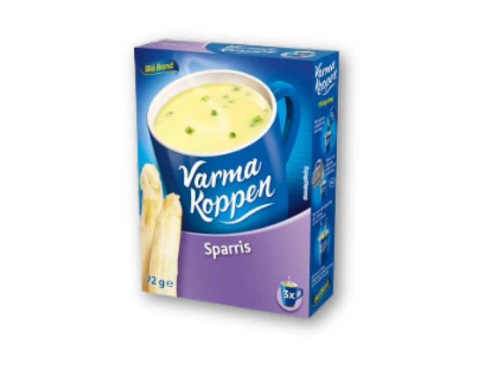 Blå Band Varma Koppen Asparagus Soup Mix 72g (2.53 oz) – Creamy Swedish Instant Asparagus Soup