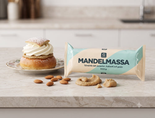 2 x Garant Mandelmassa 400g (14.10 oz) – Premium Swedish Almond Paste for Baking & Desserts