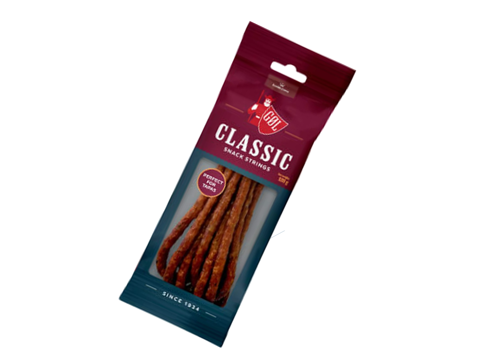 Göl Classic Ölkorv Snack Sausages 120g (4.23 oz) – Authentic Swedish Air-Dried Beer Sausage Sticks