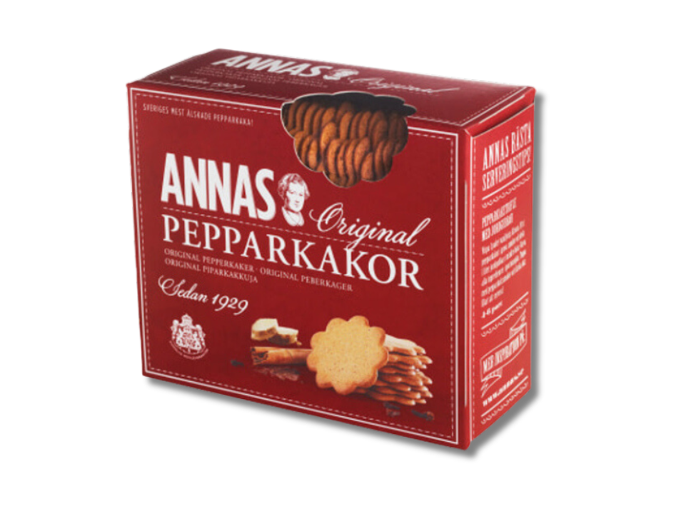 3 x Annas Pepparkakor Original 300g (10.58 oz) – Authentic Swedish Ginger Snaps