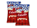 2 Bags of Estrella Popcorn – 65g (2.29oz)