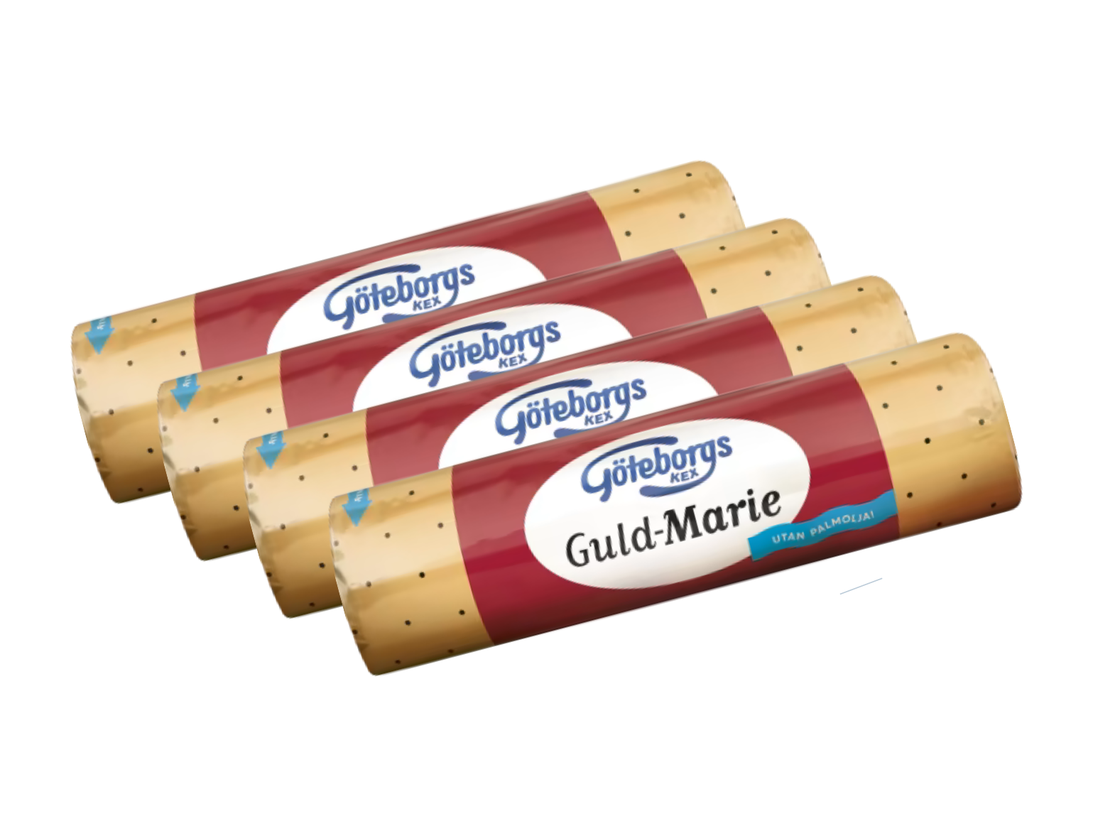 Göteborgs Kex Guld Marie Biscuits 4 × 200g (4 × 7.05 oz) – Authentic Swedish Classic Butter Biscuits