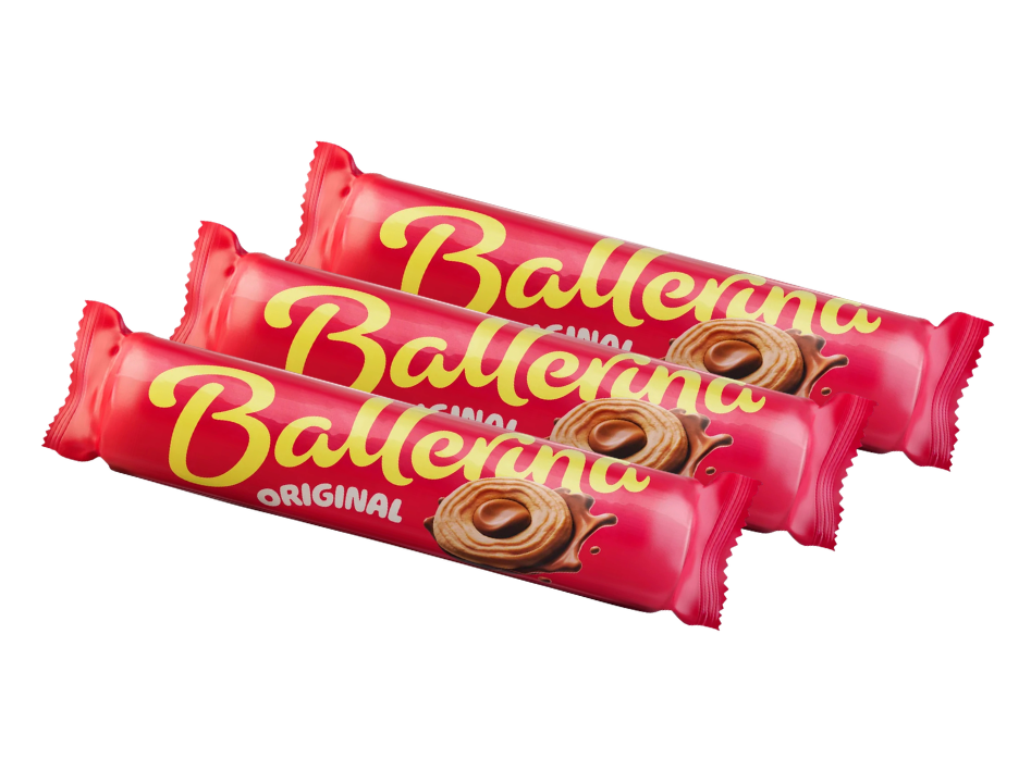 3 x Göteborgskex Ballerina Original Chocolate-Filled Biscuits 205g (7.23 oz) – Authentic Swedish Chocolate Sandwich Cookies