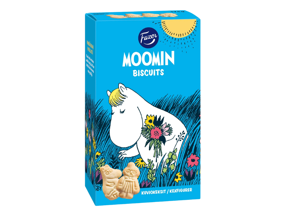 3 Packs of Fazer Moomin Biscuits 175g (6.17 oz) – Authentic Nordic Butter Biscuits with Moomin Characters