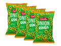 Estrella Onion Rings 4 × 200g (4 × 7.05 oz) – Authentic Swedish Crispy Onion-Flavored Corn Snacks