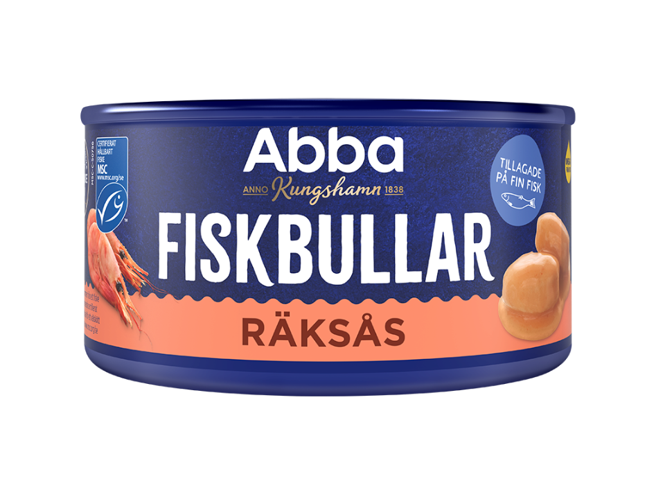 2 Cans of Abba Fiskbullar i Räksås 375g (13.23 oz) – Authentic Swedish Fish Balls in Shrimp Sauce