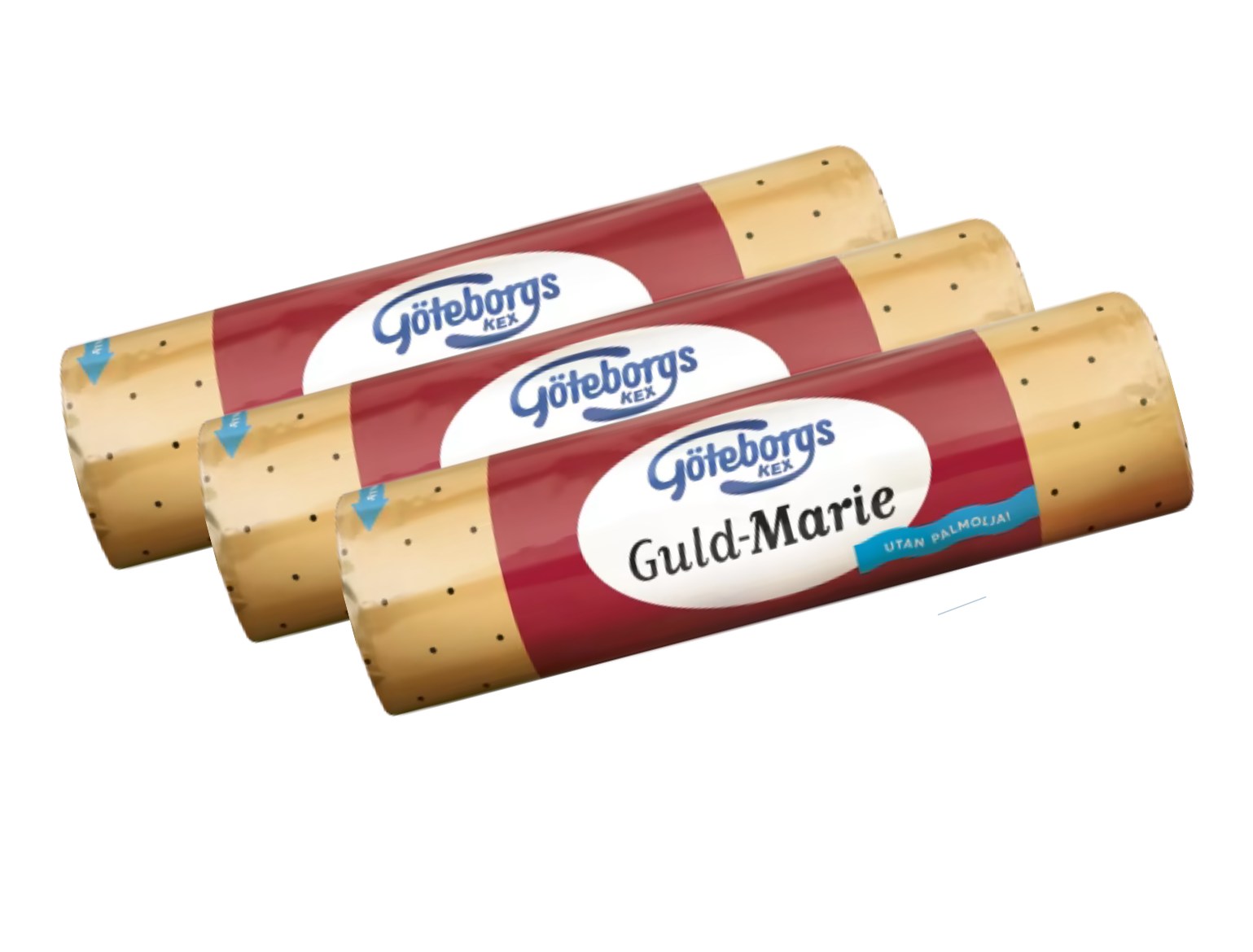 Göteborgs Kex Guld Marie Biscuits 3 × 200g (3 × 7.05 oz) – Authentic Swedish Classic Butter Biscuits