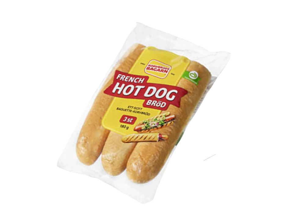 Authentic Swedish French Hot Dog Kit, Kavli French Hot Dog Dressing 230g (8.11 oz) + Korvbrödsbagarn French Hot Dog Bread 3-Pack 180g (6.34 oz)