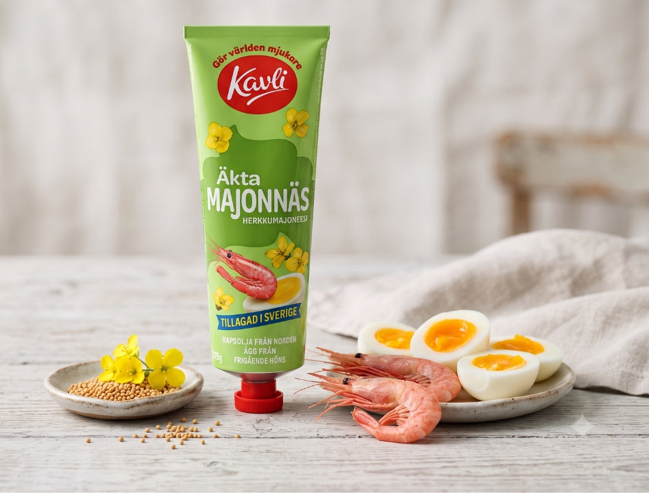3 x Kavli Majonnäs 275g (9.70 oz) – Authentic Norwegian Creamy Mayonnaise