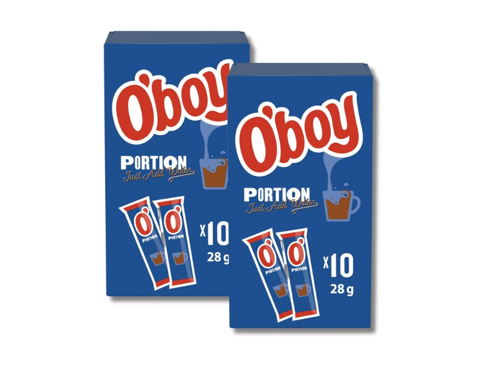 2 x O'boy Chocolate Drink Mix 10 Portions 280g (9.88 oz) – Authentic Swedish Instant Chocolate Drink