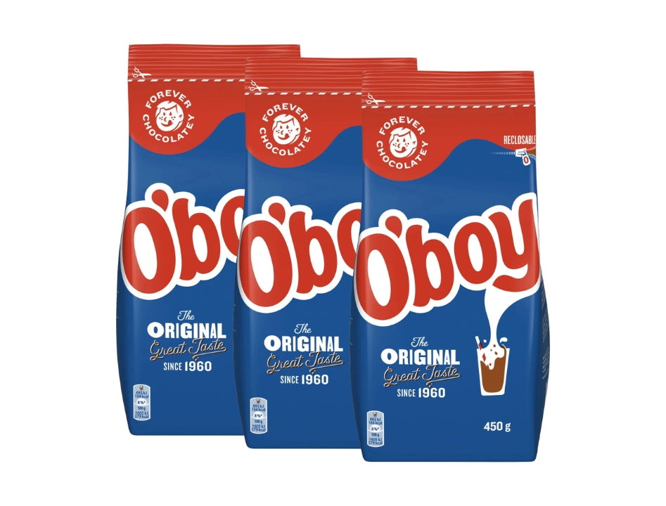 4 x O'boy Original Chocolate Drink Mix 450g (15.87 oz) – Authentic Swedish Cocoa Powder