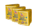 Leksands Brungräddat Knäckebröd Trekant 3 × 200g (3 × 7.05 oz) – Authentic Swedish Dark-Baked Triangle Rye Crispbread