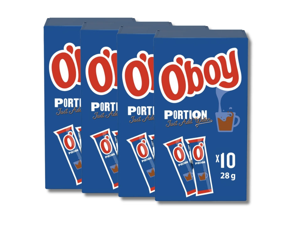 4 x O'boy Chocolate Drink Mix 10 Portions 280g (9.88 oz) – Authentic Swedish Instant Chocolate Drink