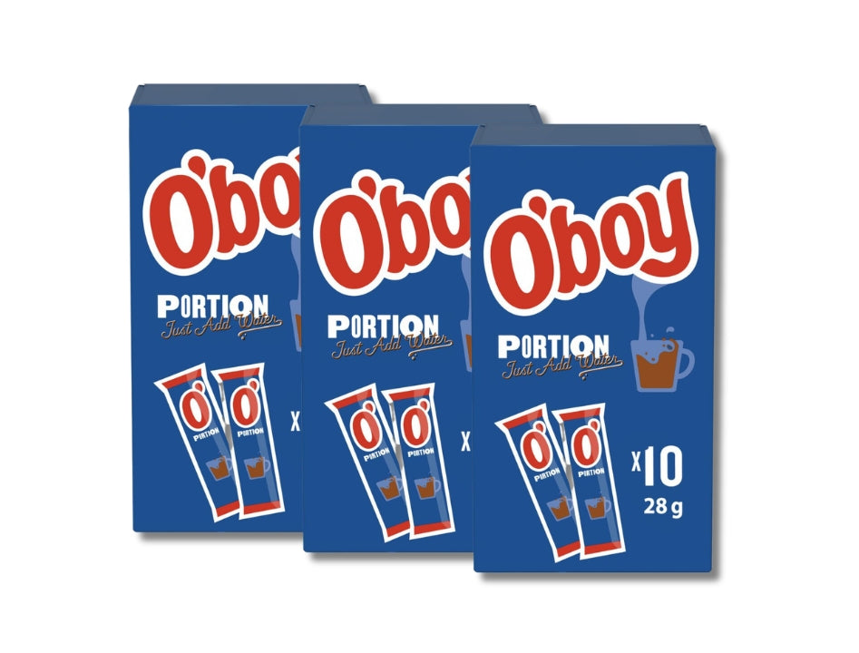 3 x O'boy Chocolate Drink Mix 10 Portions 280g (9.88 oz) – Authentic Swedish Instant Chocolate Drink