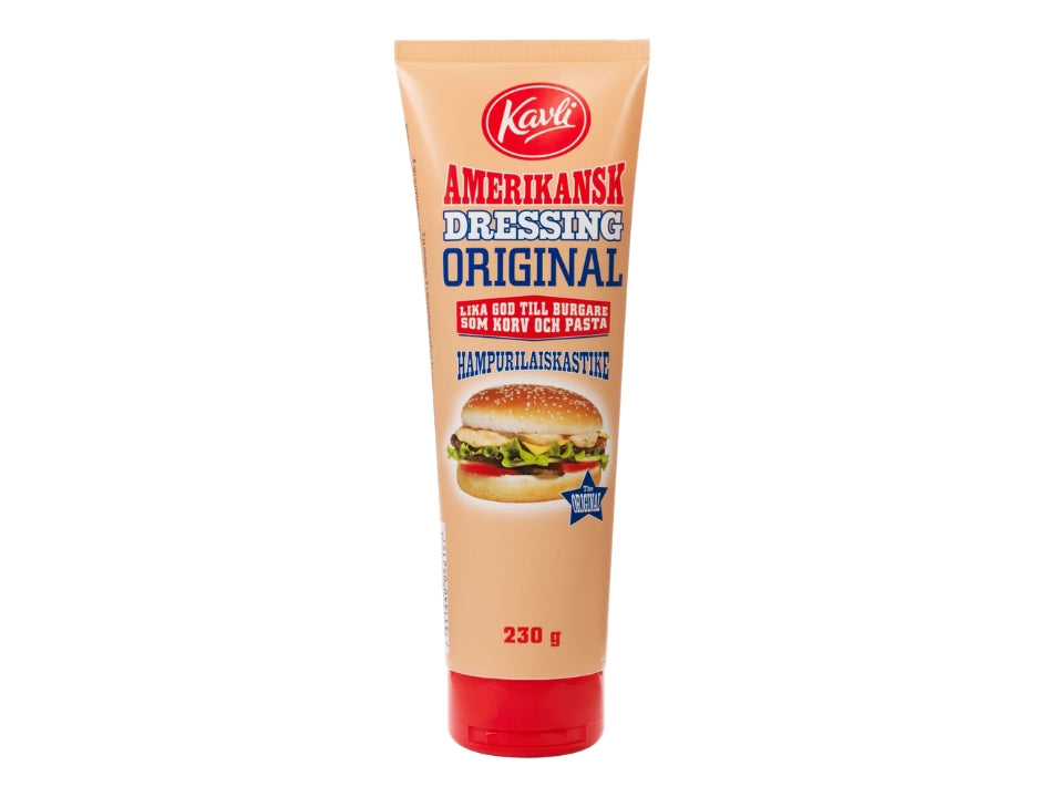 Kavli Amerikansk Hamburgerdressing Original 230g (8.11 oz) – Authentic Scandinavian Burger Dressing