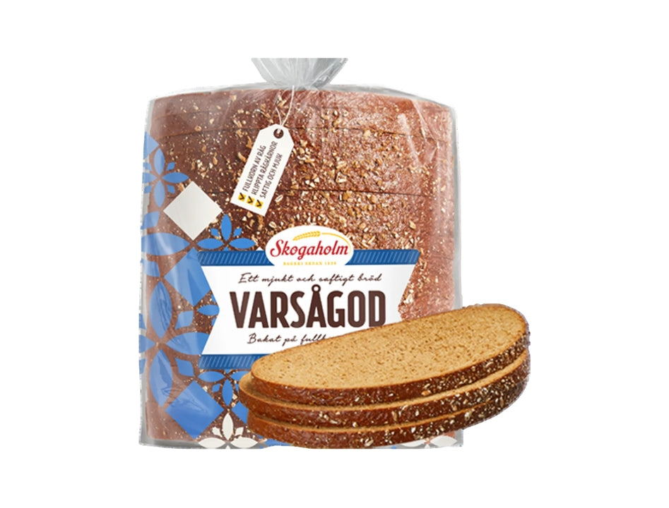 Skogaholm Varsågod Sliced Bread 715g (25.22 oz) – Authentic Swedish Whole Grain Bread
