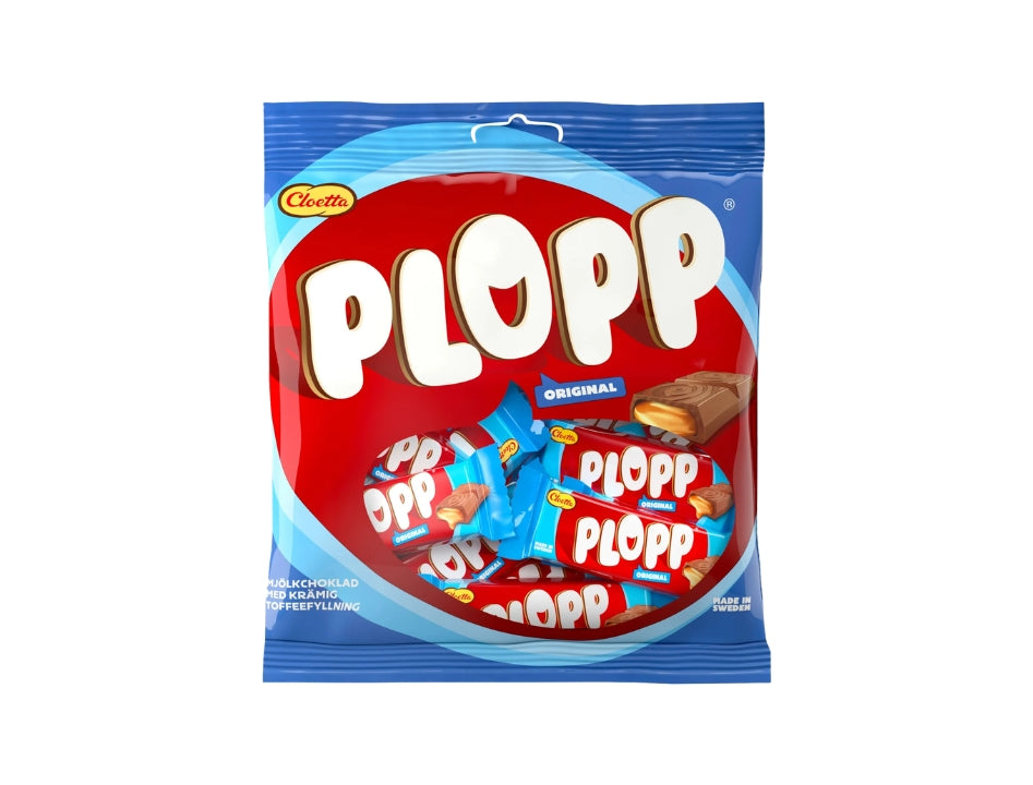 Cloetta Plopp Original Mini 156g (5.50 oz) – Swedish Mini Milk Chocolate Toffee Bites