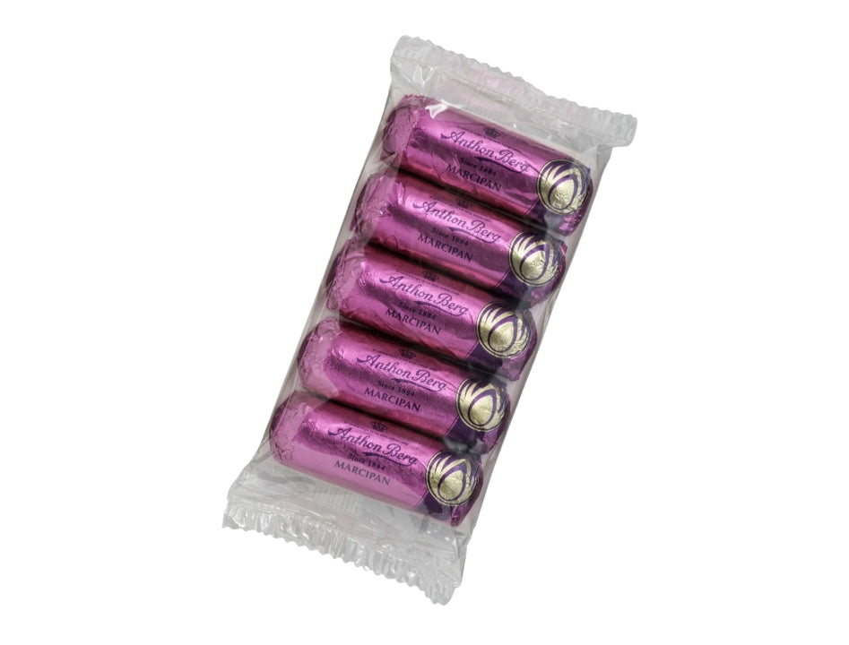 8 x Anthon Berg Marsipanbröd 5-Pack 125g (4.41 oz) – Premium Danish Dark Chocolate Covered Marzipan Bars